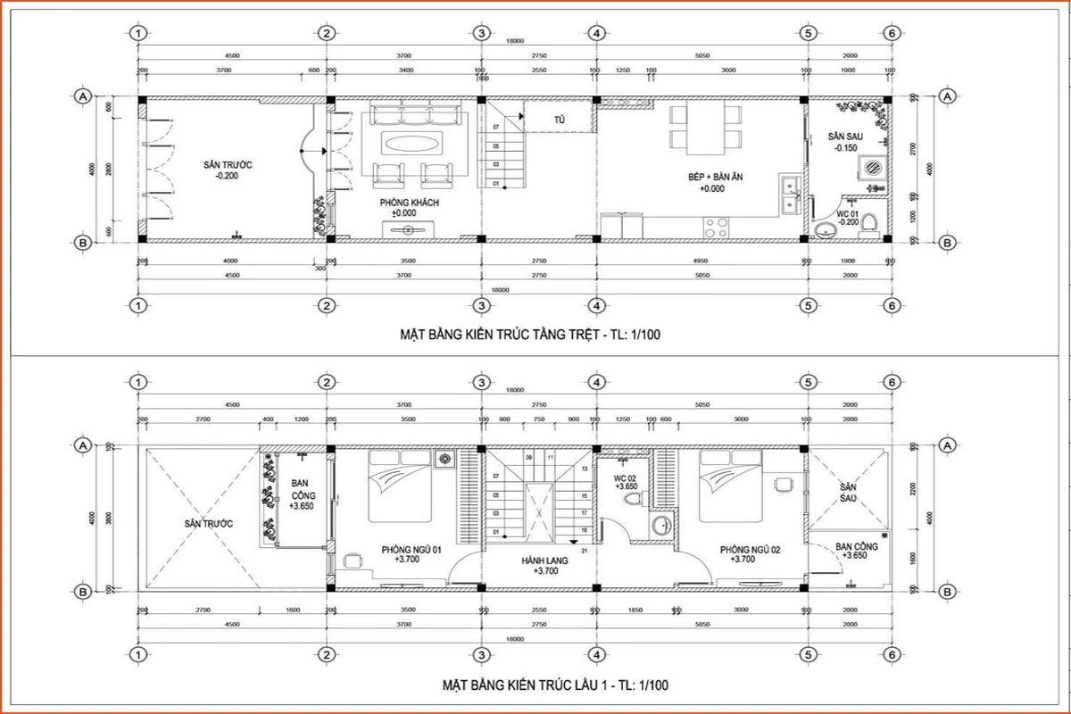 Bản vẽ mặt bằng kiến trúc