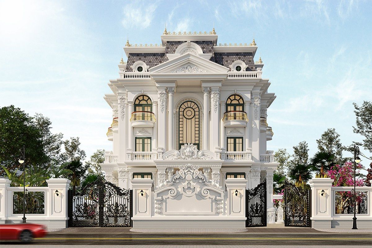 Thiết kế kiến trúc biệt thự phong cách cổ điển