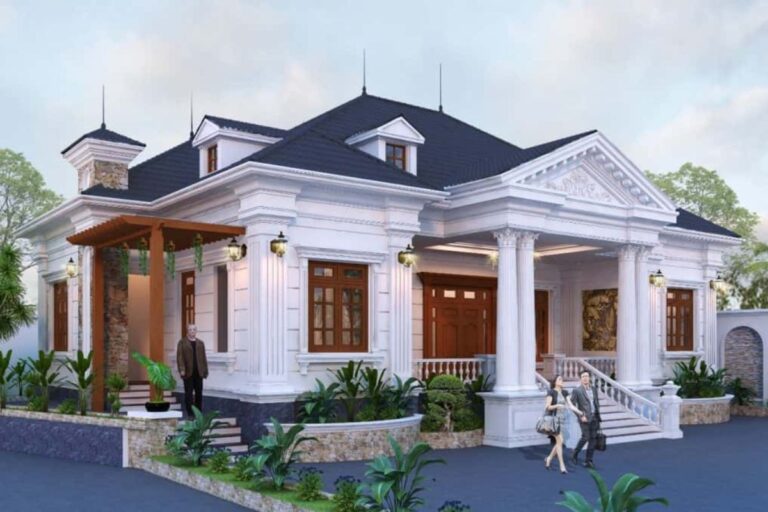 Thiết kế kiến trúc biệt thự mái thái