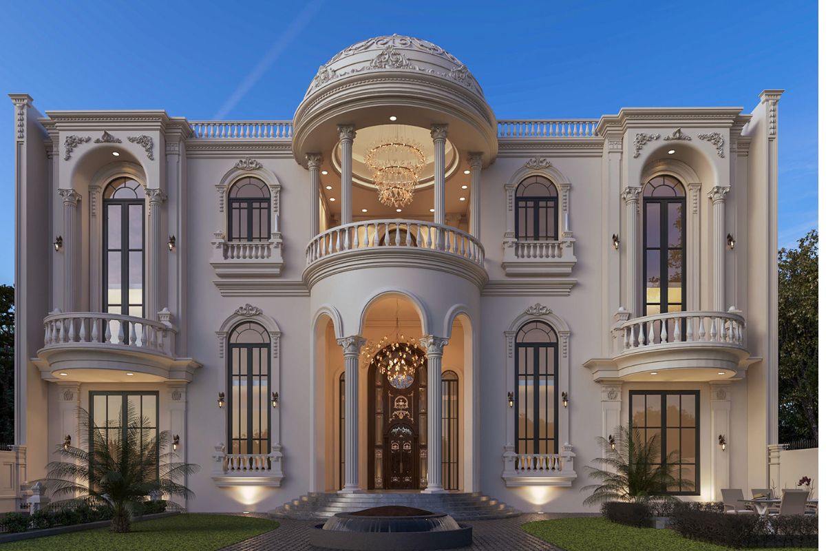 Thiết kế kiến trúc kiểu lâu đài và dinh thự